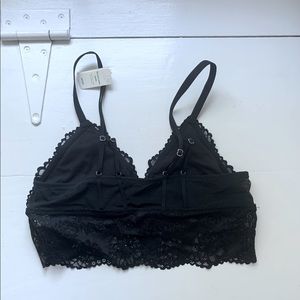 Aerie black bralette, L, new with tags